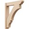 Ekena Millwork 6-in W x 28-in D x 34-in H Balboa Slat Rough Cedar Woodgrain TimberThane Outlooker, Primed Tan OUTUR060X28X34BOA24RCPR - alternate 1